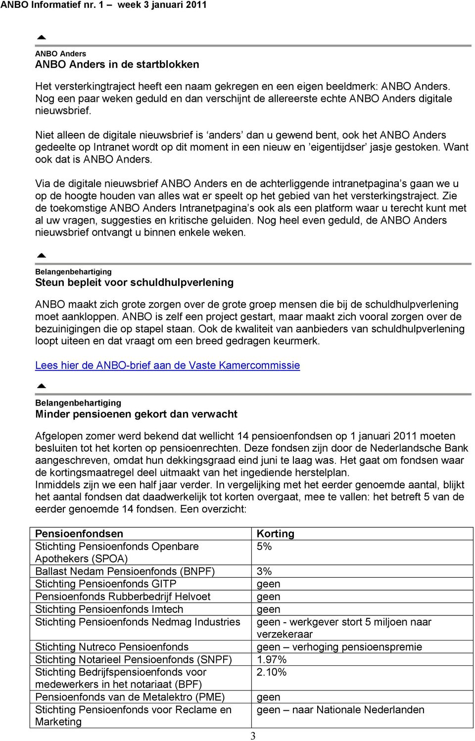 Niet alleen de digitale nieuwsbrief is anders dan u gewend bent, ook het ANBO Anders gedeelte op Intranet wordt op dit moment in een nieuw en eigentijdser jasje gestoken. Want ook dat is ANBO Anders.