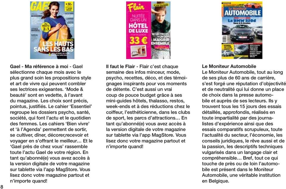 Le cahier Essentiel regroupe les dossiers psycho, santé, société, qui font l actu et le quotidien des femmes.