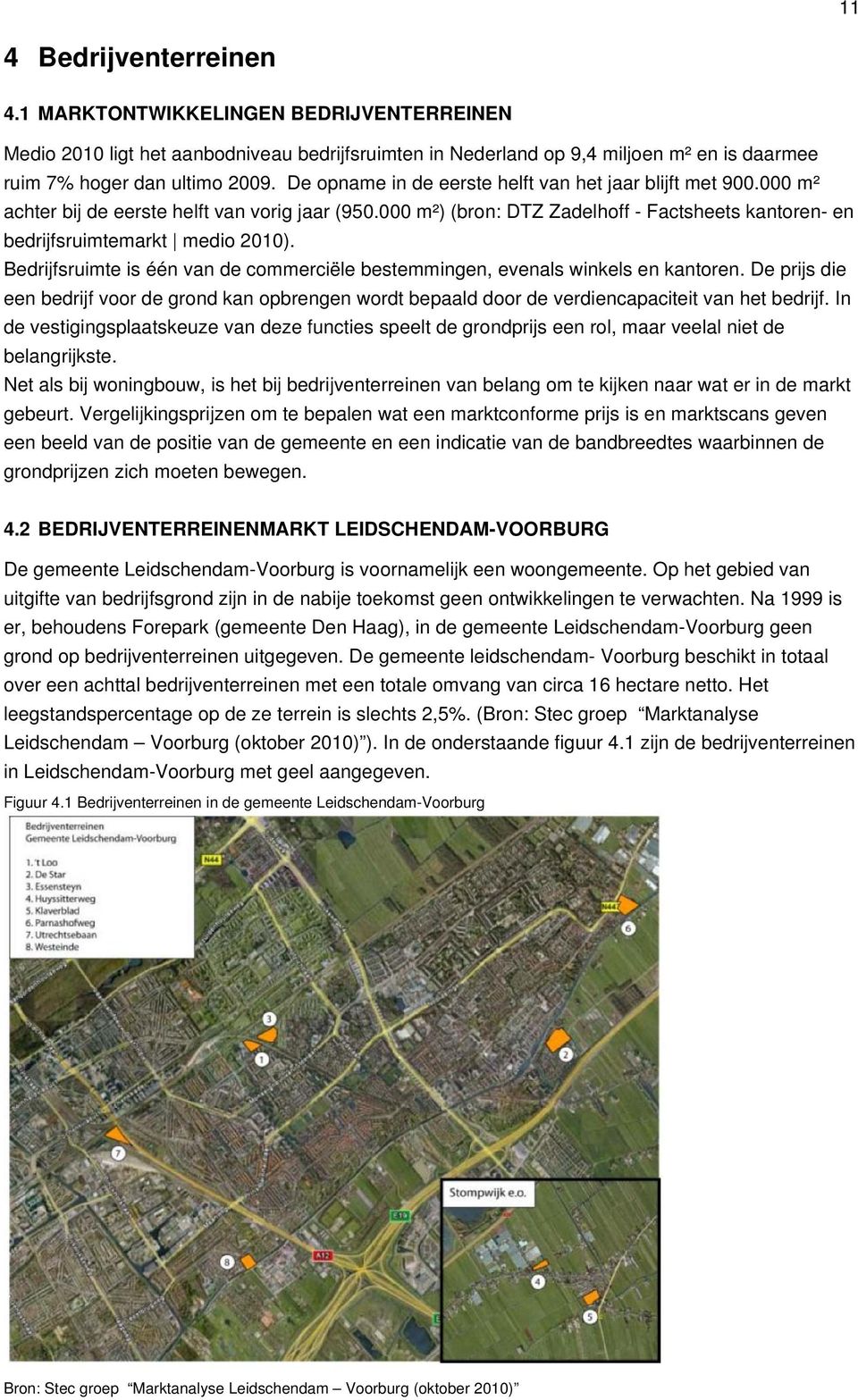 Bedrijfsruimte is één van de commerciële bestemmingen, evenals winkels en kantoren. De prijs die een bedrijf voor de grond kan opbrengen wordt bepaald door de verdiencapaciteit van het bedrijf.