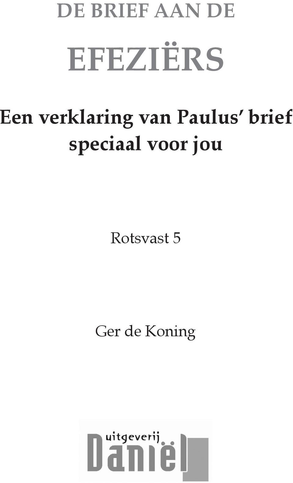 Paulus brief speciaal