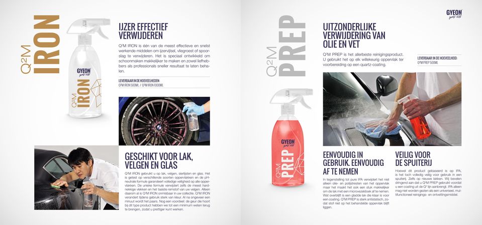 UITZONDERLIJKE VERWIJDERING VAN OLIE EN VET Q 2 M PREP is het allerbeste reinigingsproduct. U gebruikt het op elk willekeurig oppervlak ter voorbereiding op een quartz-coating.