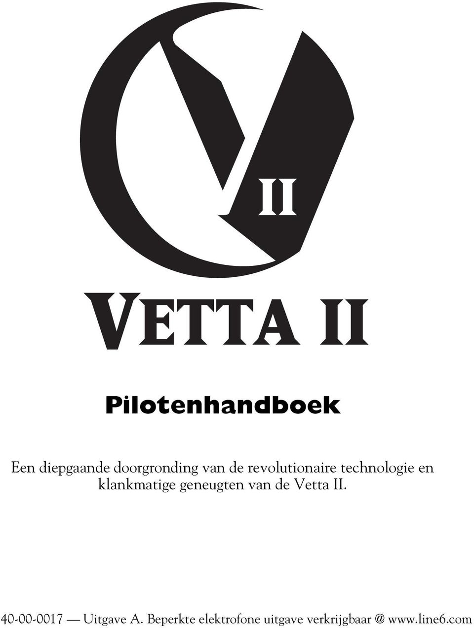 geneugten van de Vetta II. 40-00-0017 Uitgave A.