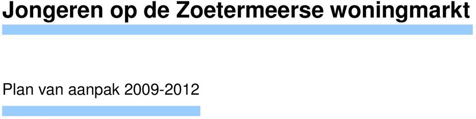 woningmarkt Plan