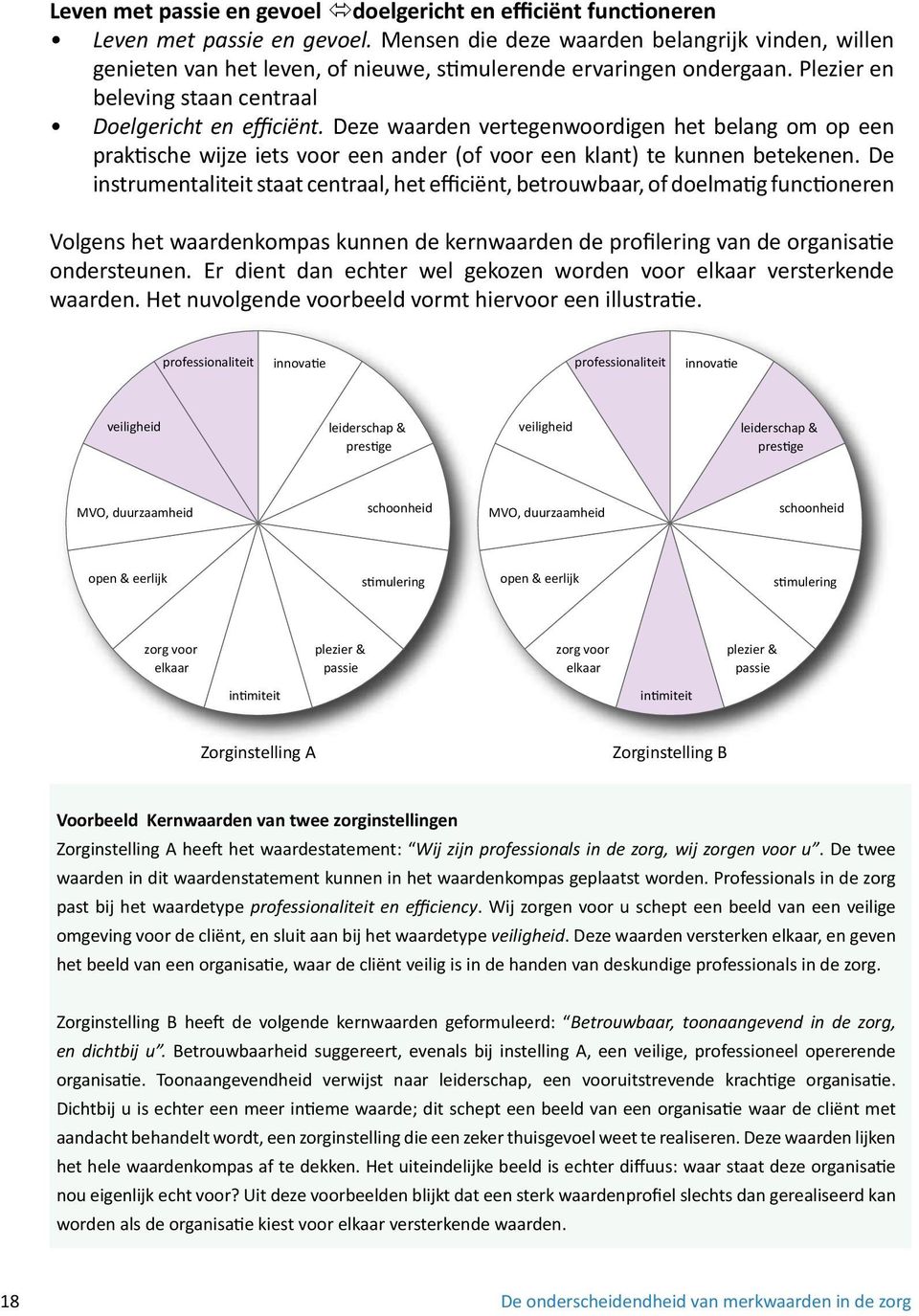 Deze waarden vertegenwoordigen het belang om op een praktische wijze iets voor een ander (of voor een klant) te kunnen betekenen.