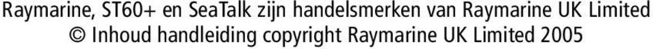 Raymarine UK Limited Inhoud