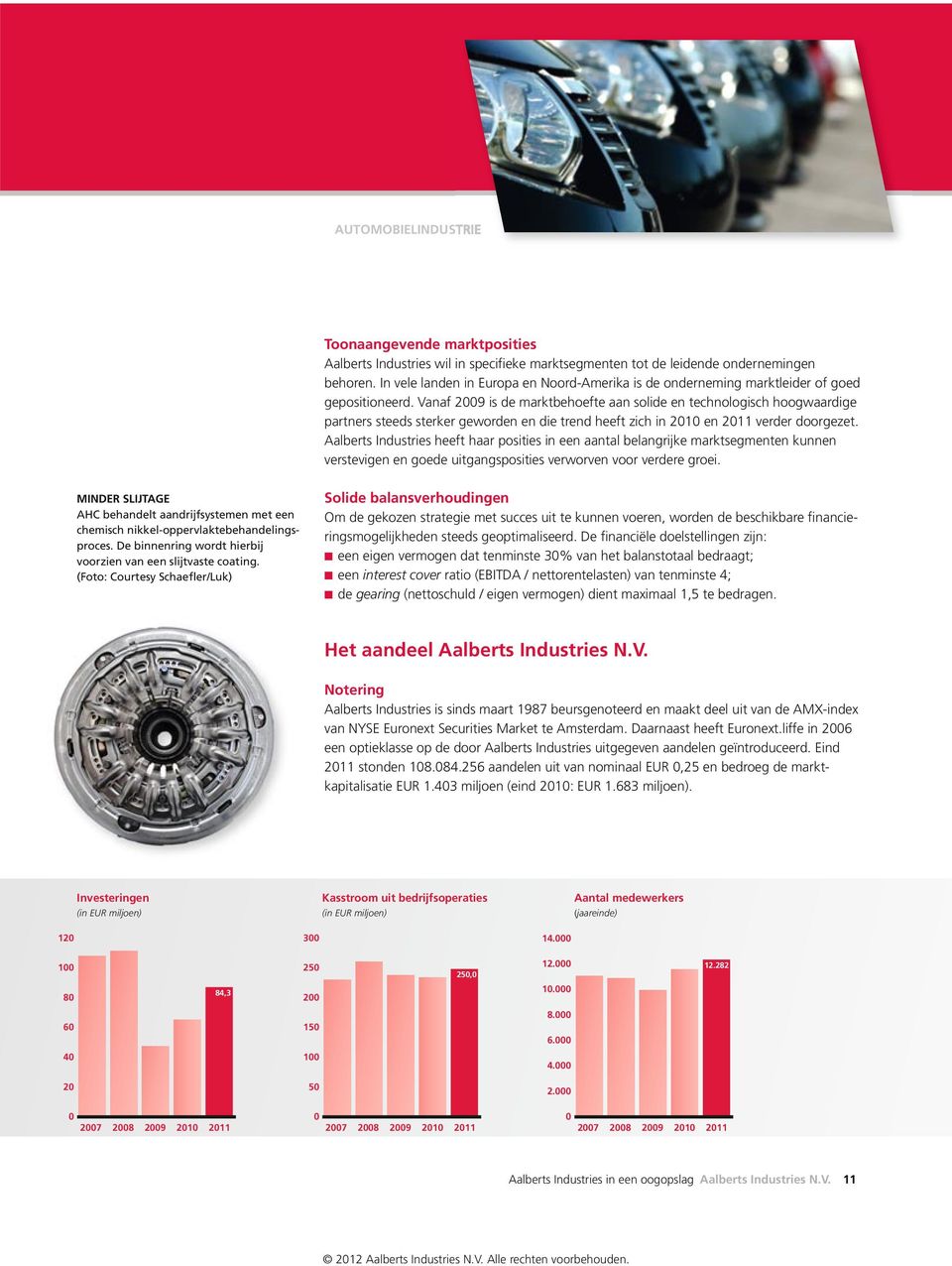 Vanaf 2009 is de marktbehoefte aan solide en technologisch hoogwaardige partners steeds sterker geworden en die trend heeft zich in 2010 en 2011 verder doorgezet.