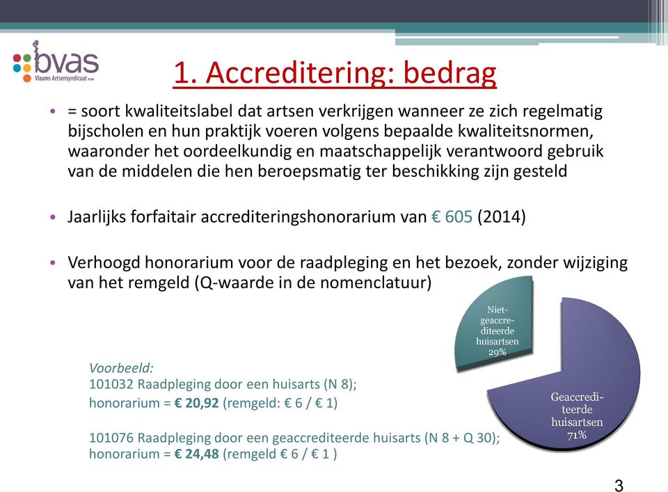 Verhoogd honorarium voor de raadpleging en het bezoek, zonder wijziging van het remgeld (Q-waarde in de nomenclatuur) Voorbeeld: 101032 Raadpleging door een huisarts (N 8); honorarium