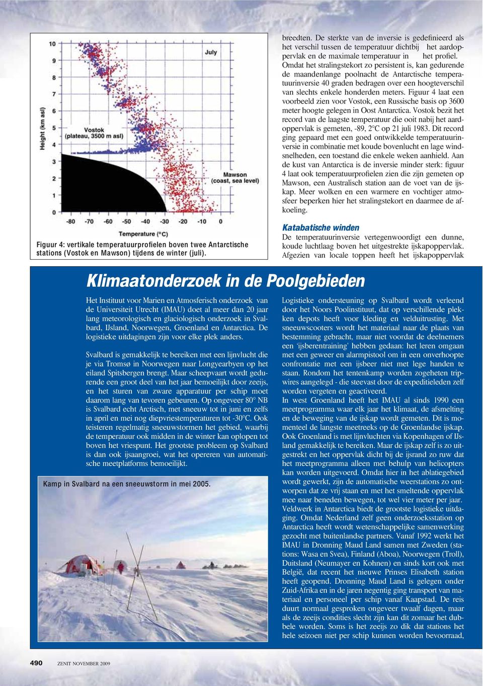 Figuur 4 laat een voorbeeld zien voor Vostok, een Russische basis op 3600 meter hoogte gelegen in Oost Antarctica.