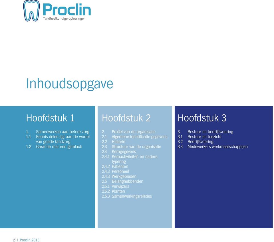 4 Kerngegevens 2.4.1 Kernactiviteiten en nadere typering 2.4.2 Patiënten 2.4.3 Personeel 2.4.3 Werkgebieden 2.5 Belanghebbenden 2.5.1 Verwijzers 2.