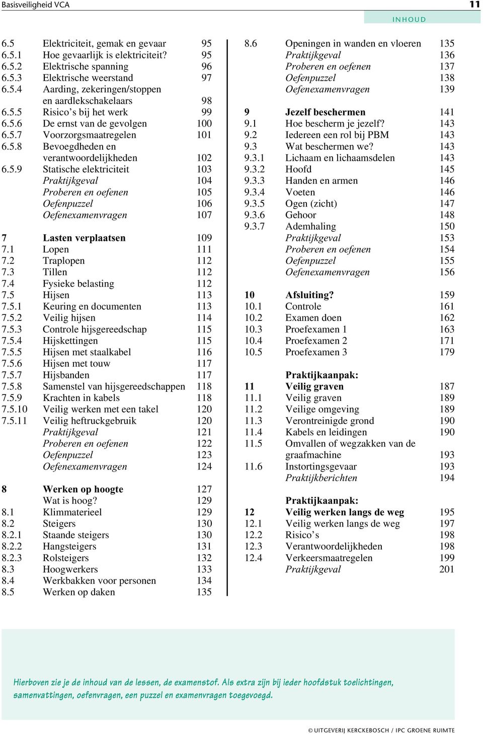 1 Lopen 111 7.2 Traplopen 112 7.3 Tillen 112 7.4 Fysieke belasting 112 7.5 Hijsen 113 7.5.1 Keuring en documenten 113 7.5.2 Veilig hijsen 114 7.5.3 Controle hijsgereedschap 115 7.5.4 Hijskettingen 115 7.