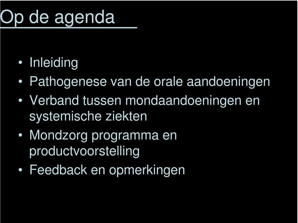 mondaandoeningen en systemische ziekten