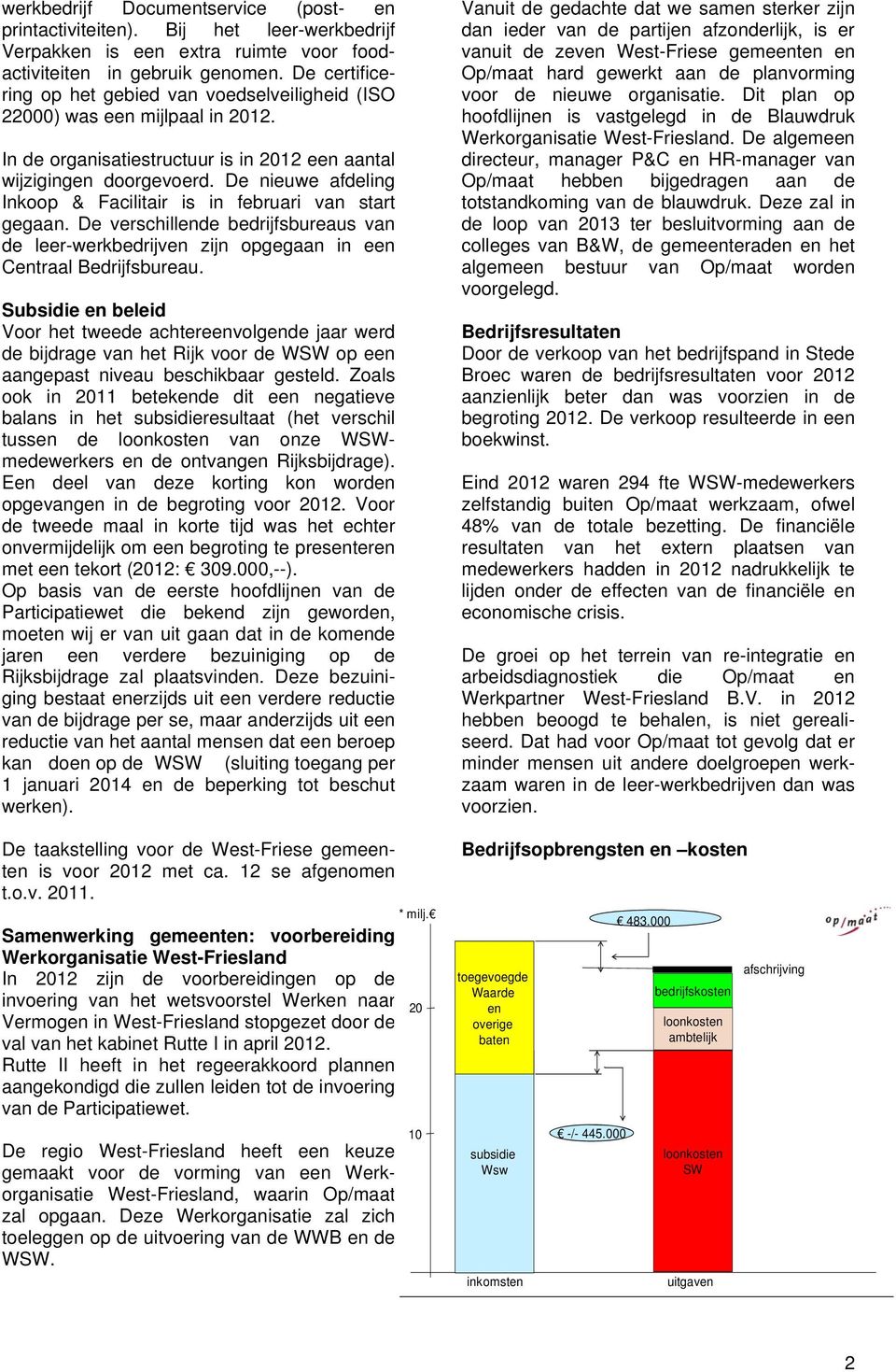 De nieuwe afdeling Inkoop & Facilitair is in februari van start gegaan. De verschillende bedrijfsbureaus van de leer-werkbedrijven zijn opgegaan in een Centraal Bedrijfsbureau.