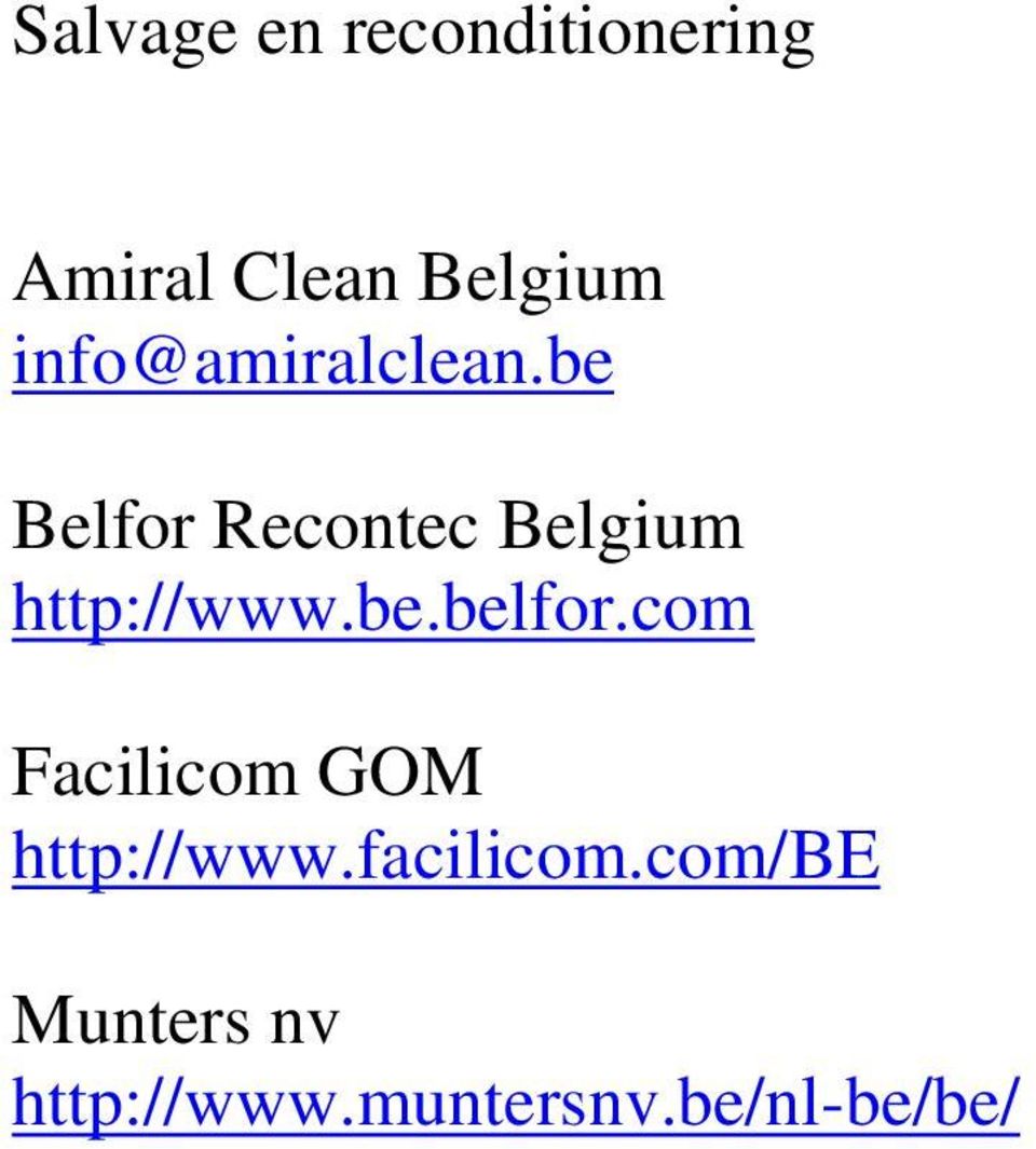 be Belfor Recontec Belgium http://www.be.belfor.