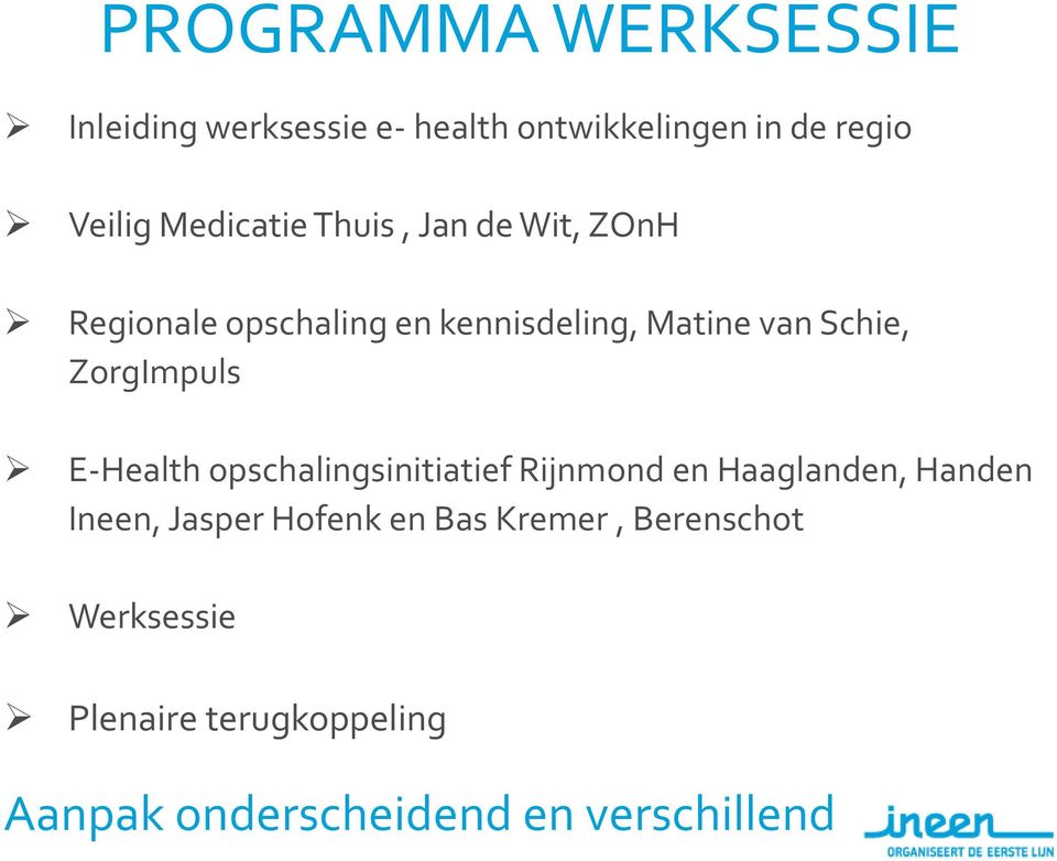 ZorgImpuls E-Health opschalingsinitiatief Rijnmond en Haaglanden, Handen Ineen, Jasper