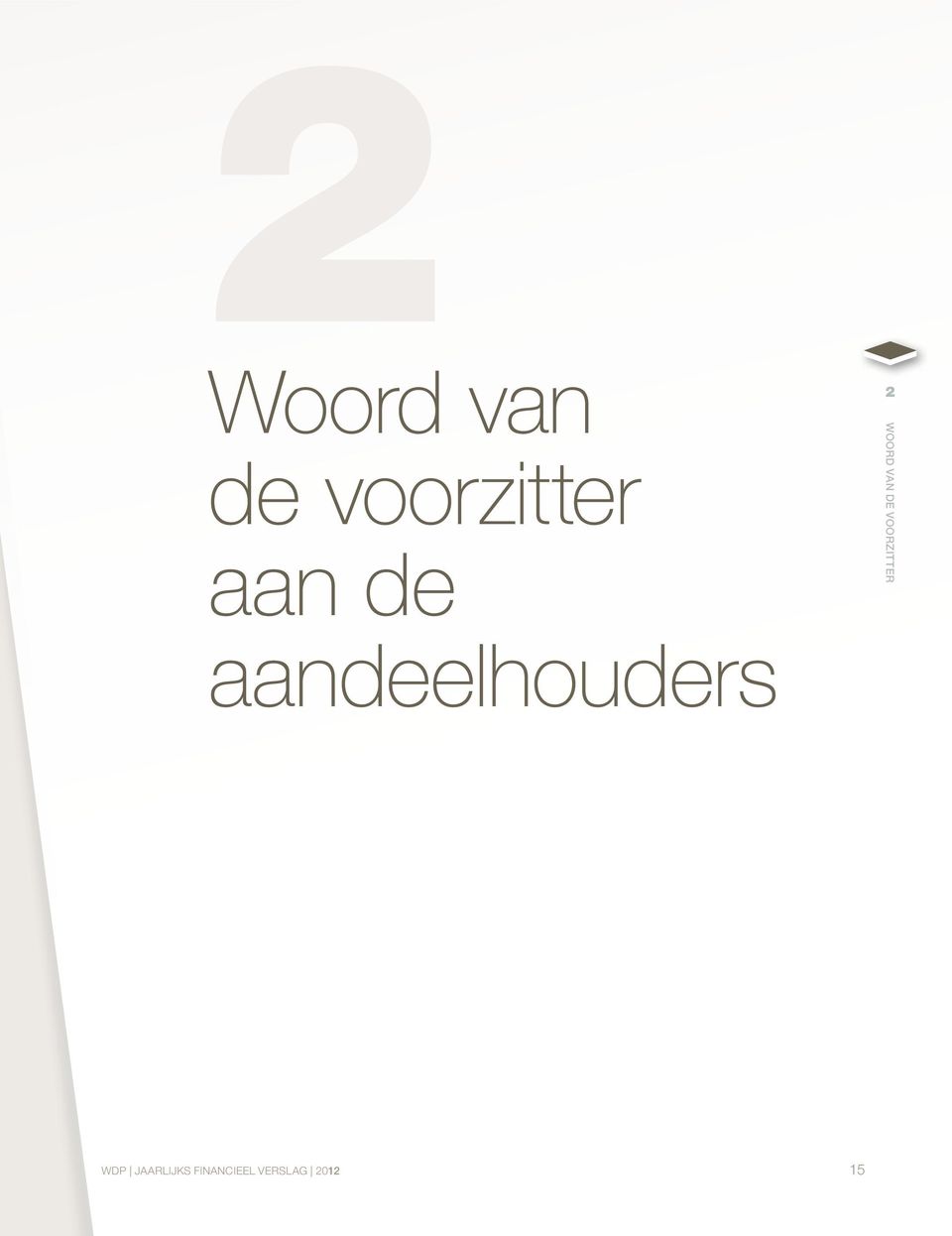 van de voorzitter wdp