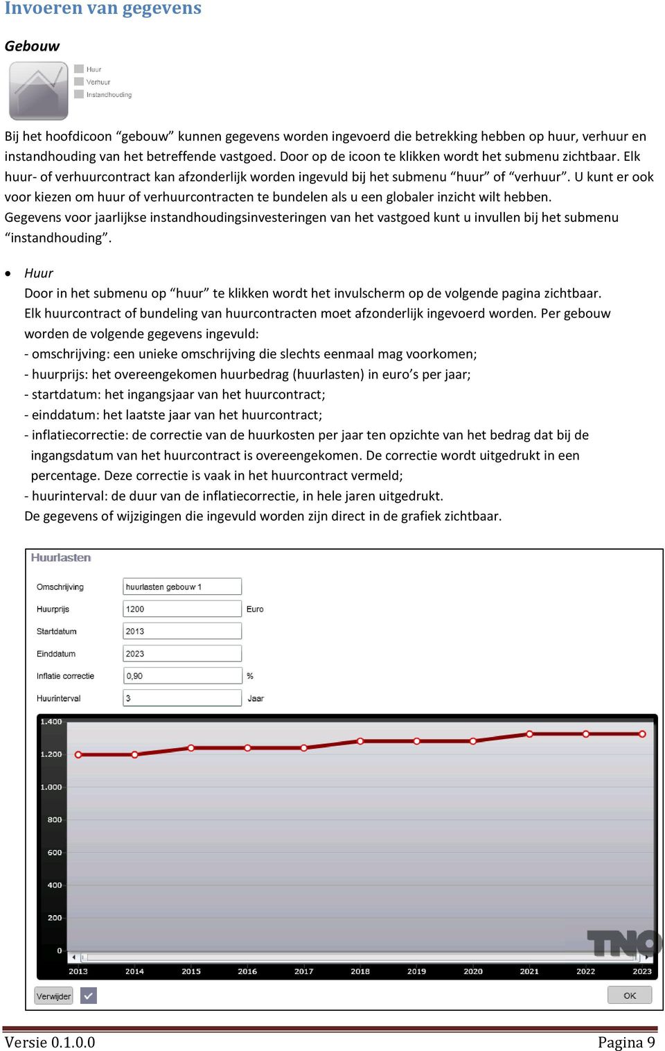 U kunt er ook voor kiezen om huur of verhuurcontracten te bundelen als u een globaler inzicht wilt hebben.