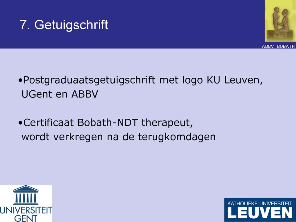 KU Leuven, UGent en ABBV Certificaat