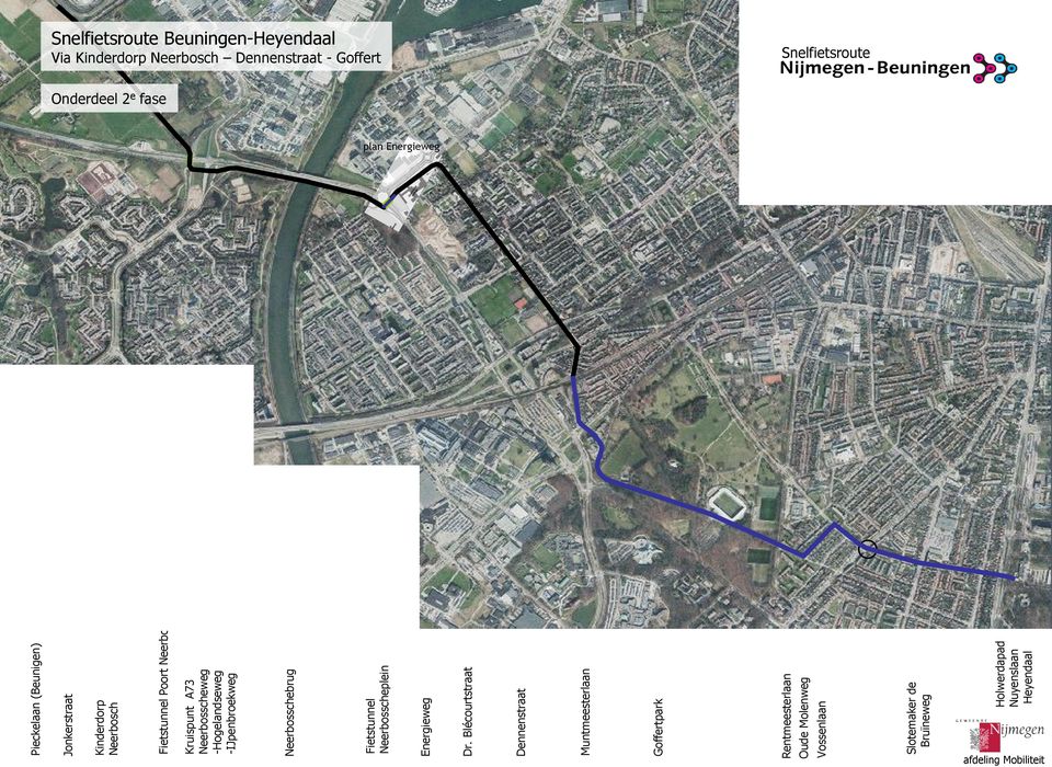 Blécourtstraat Dennenstraat Muntmeesterlaan Goffertpark Rentmeesterlaan Oude Molenweg Vossenlaan Slotemaker de Bruïneweg Holwerdapad Nuyenslaan