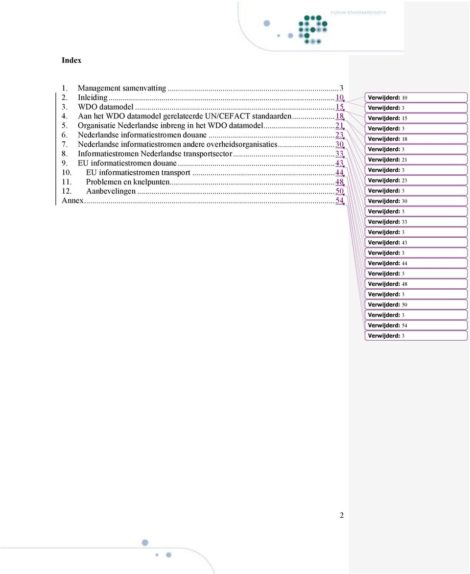 Informatiestromen Nederlandse transportsector... 33 9. EU informatiestromen douane... 43 10. EU informatiestromen transport... 44 11. Problemen en knelpunten... 48 12. Aanbevelingen... 50 Annex.