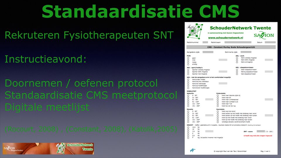 Standaardisatie CMS meetprotocol Digitale