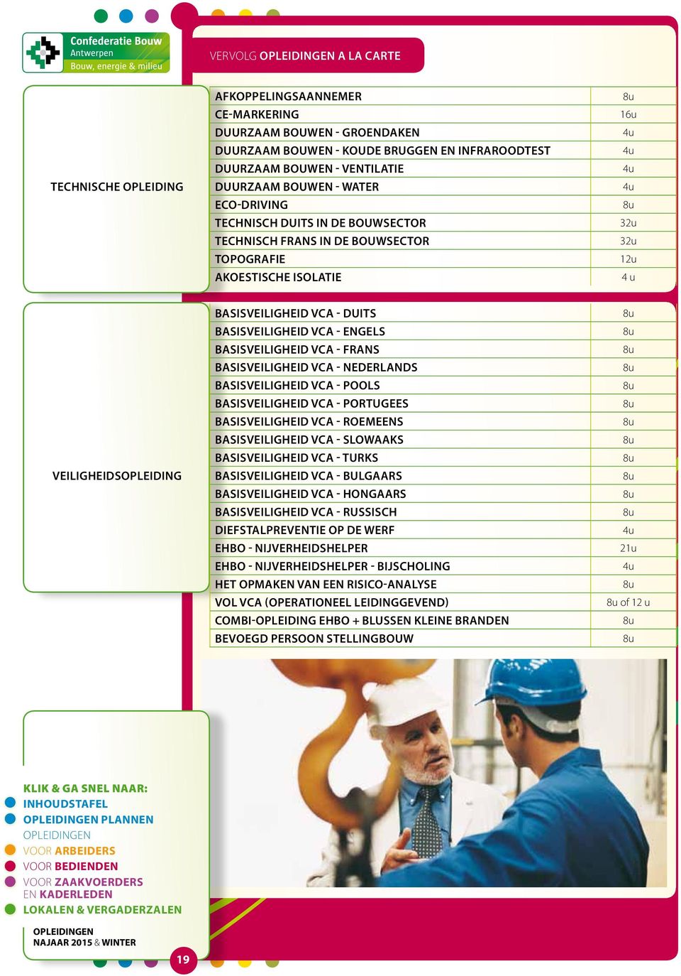 Duits Basisveiligheid VCA - Engels Basisveiligheid VCA - Frans Basisveiligheid VCA - Nederlands Basisveiligheid VCA - Pools Basisveiligheid VCA - Portugees Basisveiligheid VCA - Roemeens