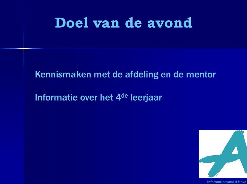 afdeling en de mentor