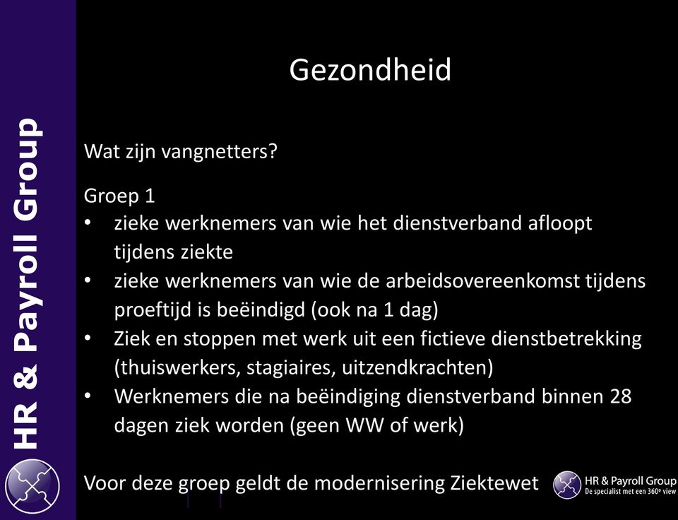 arbeidsovereenkomst tijdens proeftijd is beëindigd (ook na 1 dag) Ziek en stoppen met werk uit een fictieve