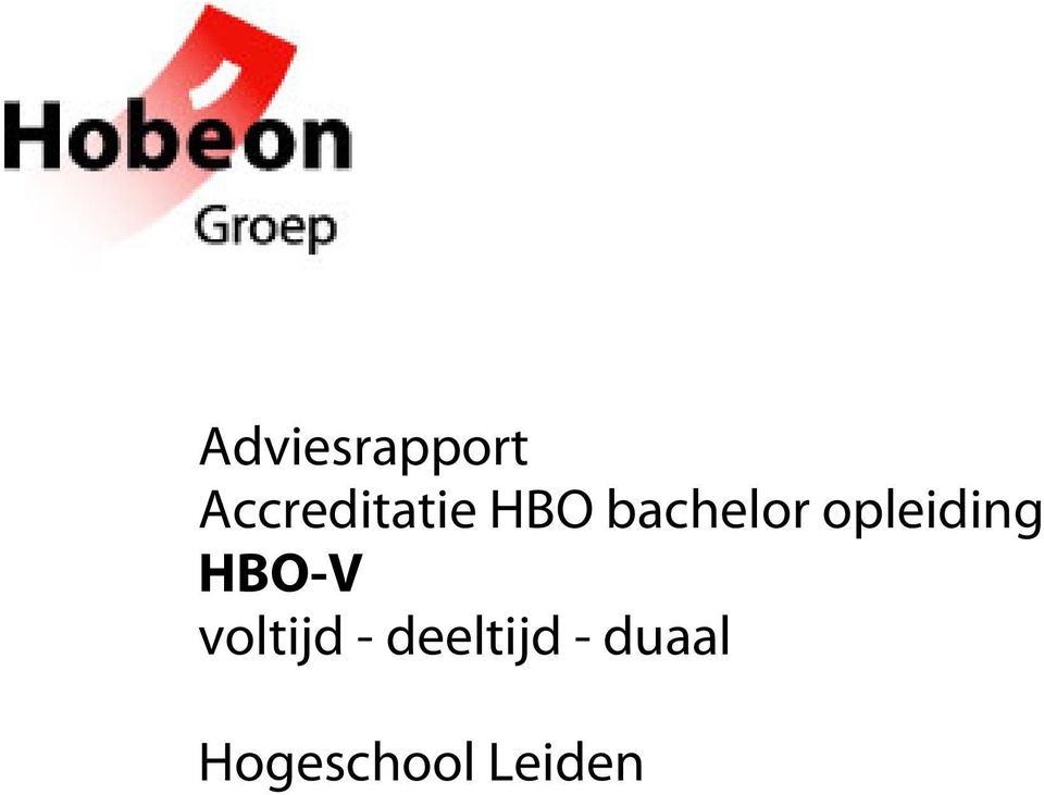 bachelor opleiding HBO-V