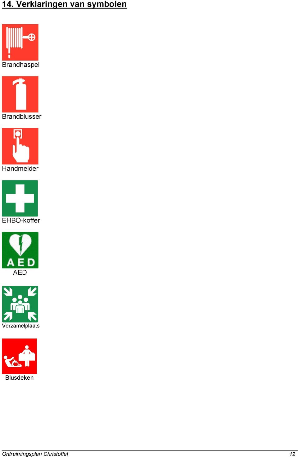 Handmelder EHBO-koffer AED