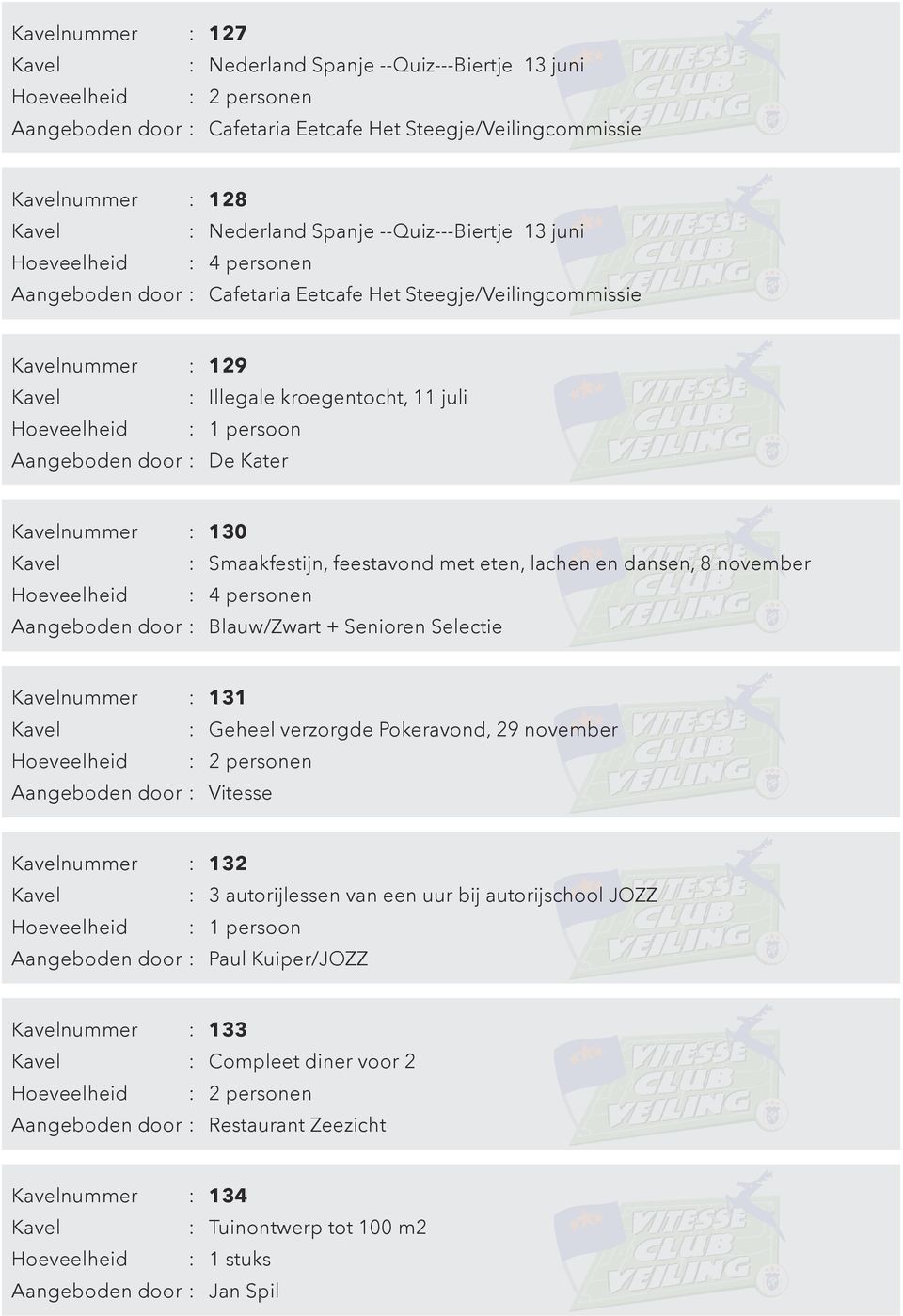 nummer : 132 : 3 autorijlessen van een uur bij autorijschool JOZZ Aangeboden door : Paul Kuiper/JOZZ nummer : 133 :