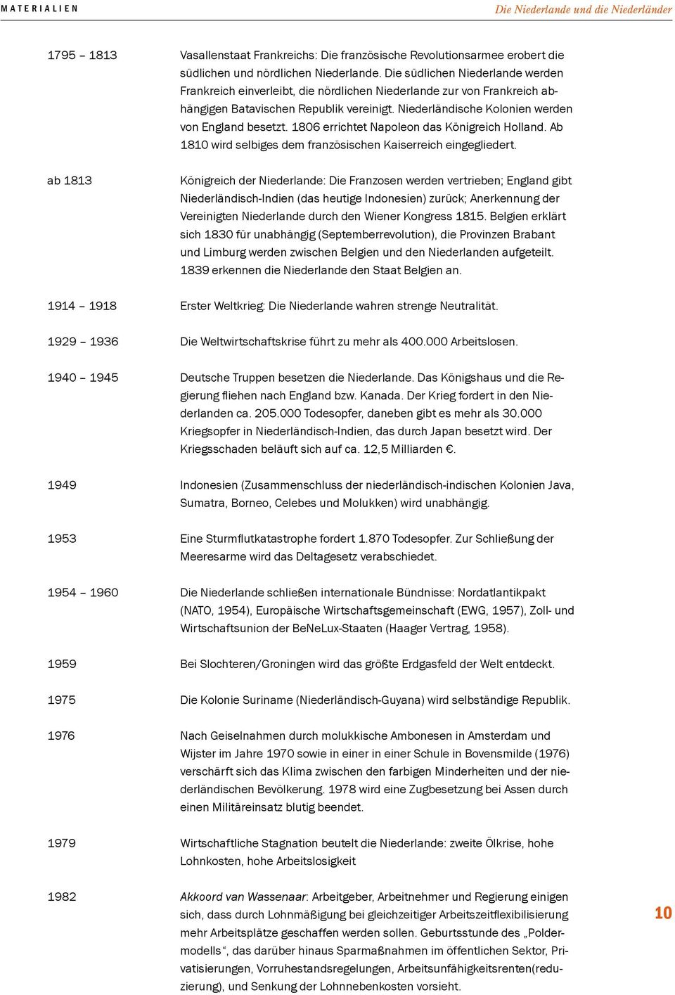 1806 errichtet Napoleon das Königreich Holland. Ab 1810 wird selbiges dem französischen Kaiserreich eingegliedert.