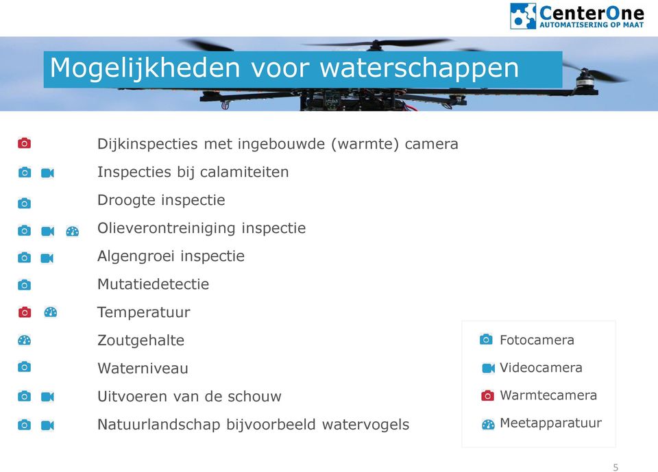 inspectie Mutatiedetectie Temperatuur Zoutgehalte Waterniveau Uitvoeren van de schouw