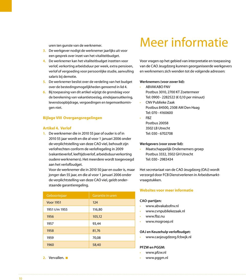 De werknemer beslist over de verdeling van het budget over de bestedingsmogelijkheden genoemd in lid 4. 6.