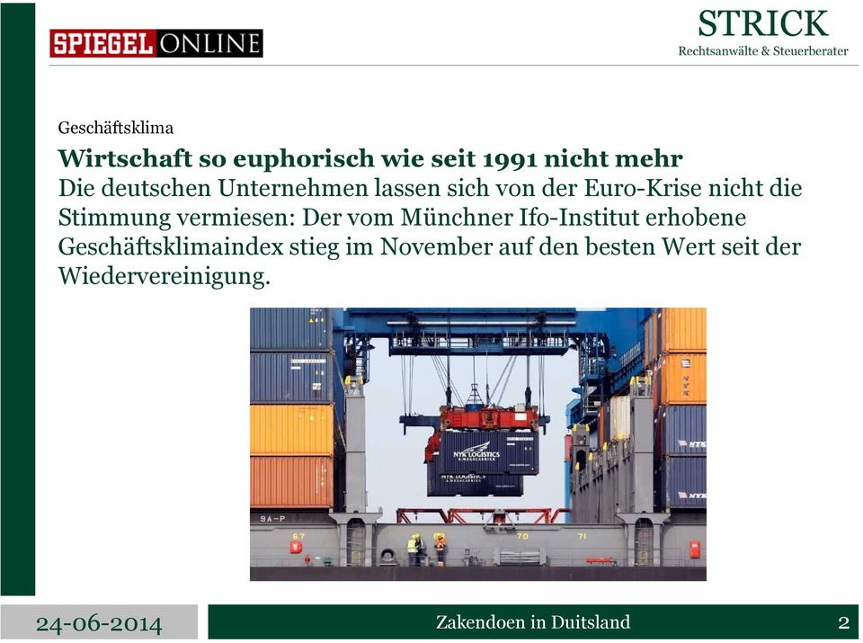 vermiesen: Der vom Münchner Ifo-Institut erhobene Geschäftsklimaindex stieg