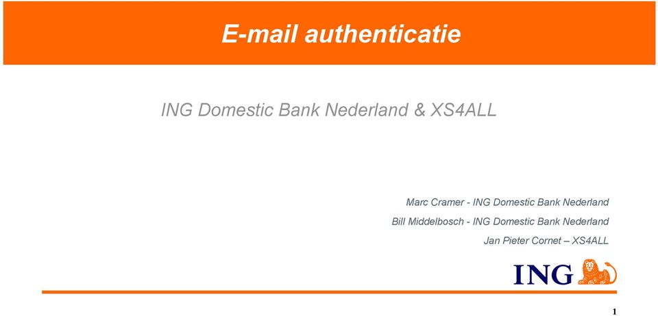 Domestic Bank Nederland Bill Middelbosch -