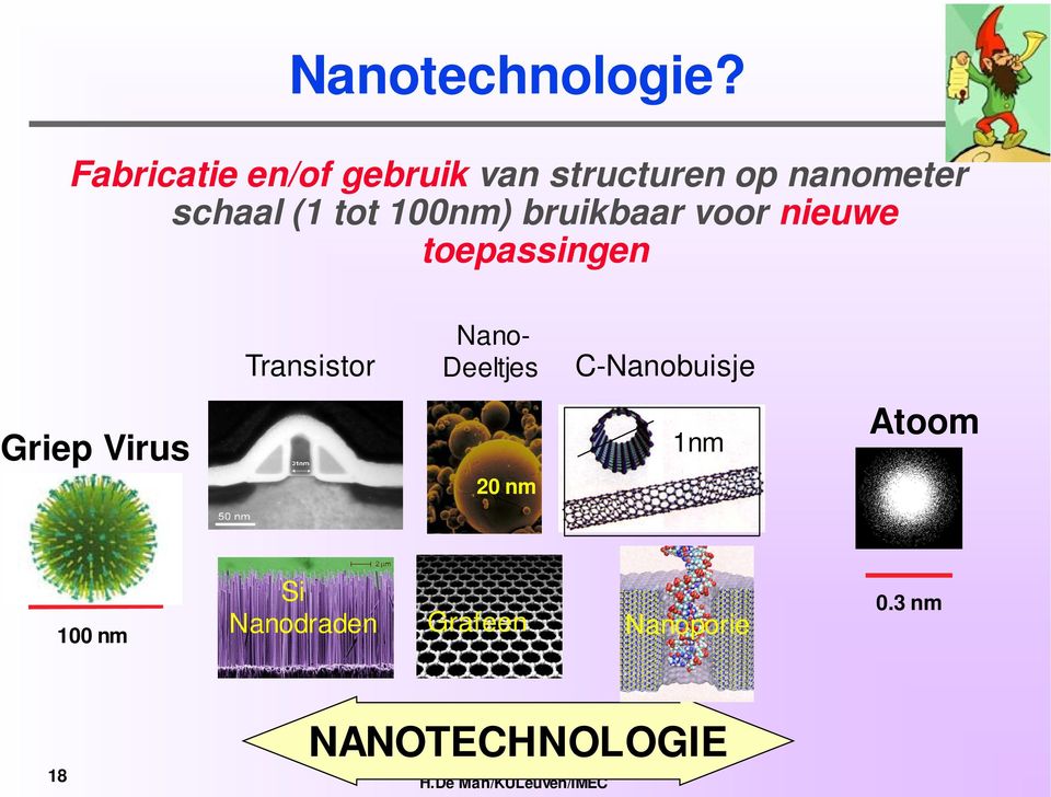 tot 100nm) bruikbaar voor nieuwe toepassingen Transistor Nano-