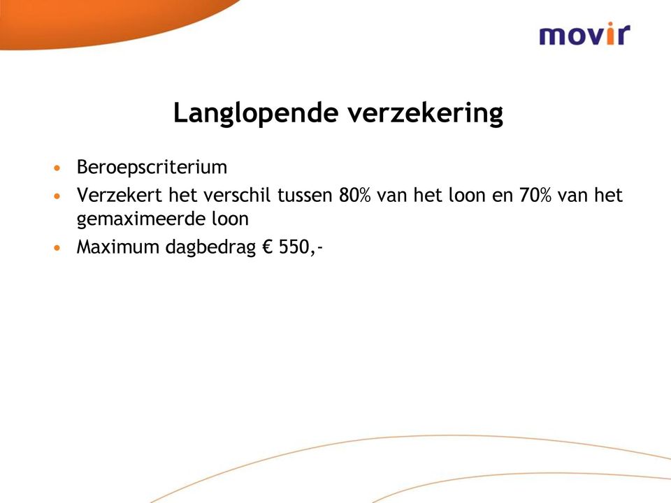 verschil tussen 80% van het loon en