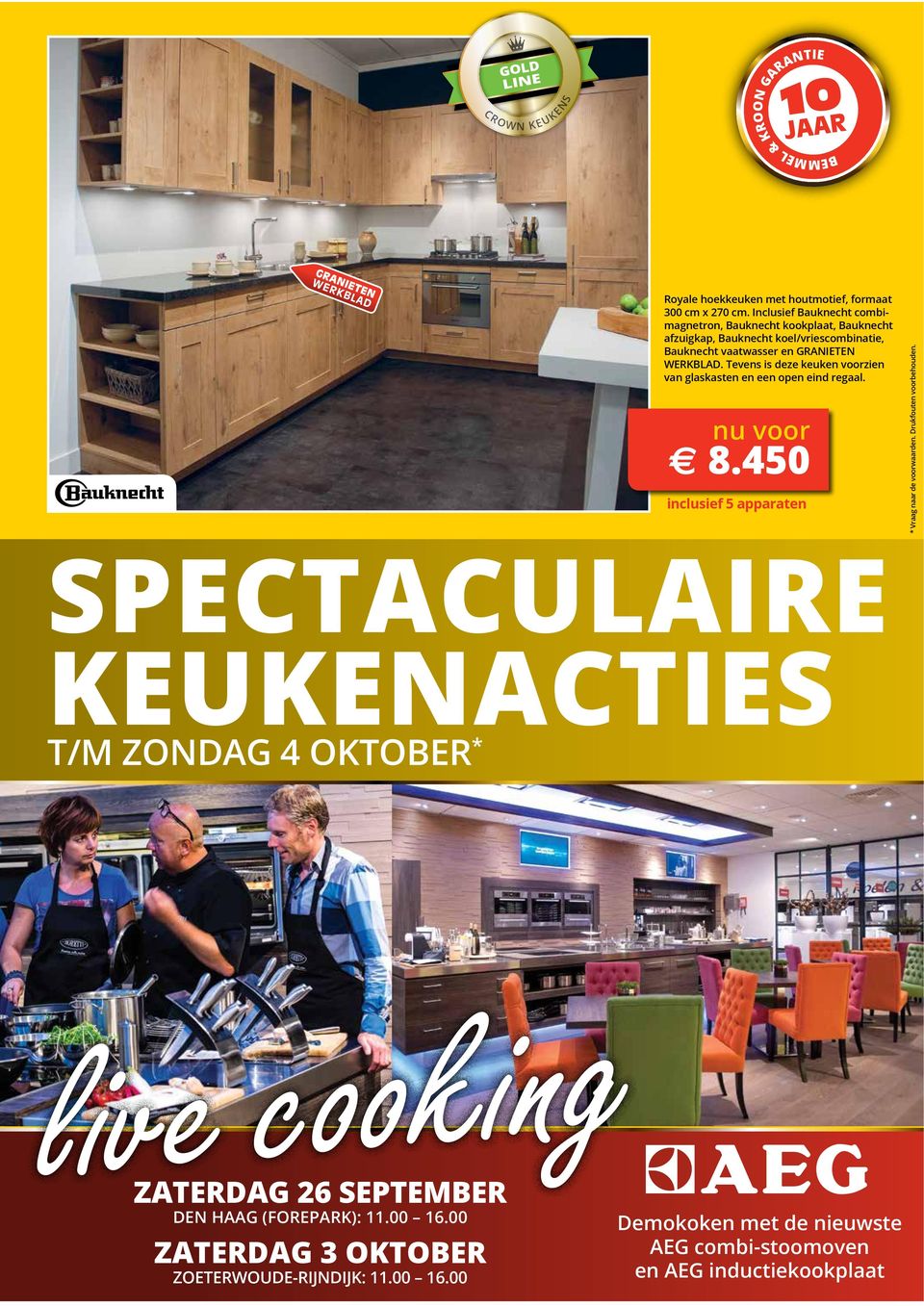 WERKBLAD. Tevens is deze keuken voorzien van glaskasten en een open eind regaal. e 8.450 * Vraag naar de voorwaarden. Drukfouten voorbehouden.