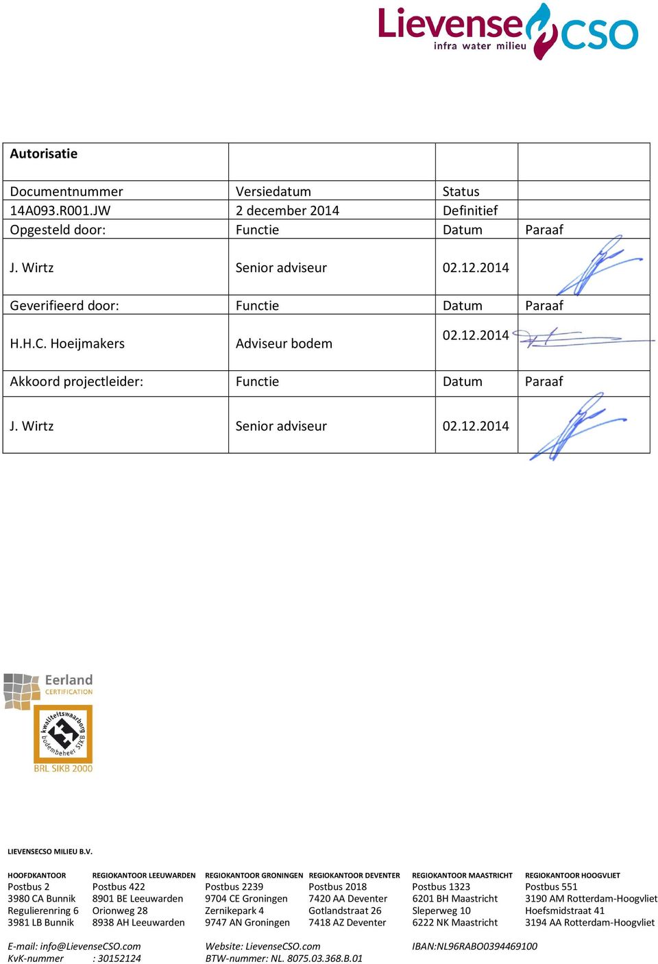 NSECSO MILIEU B.V.