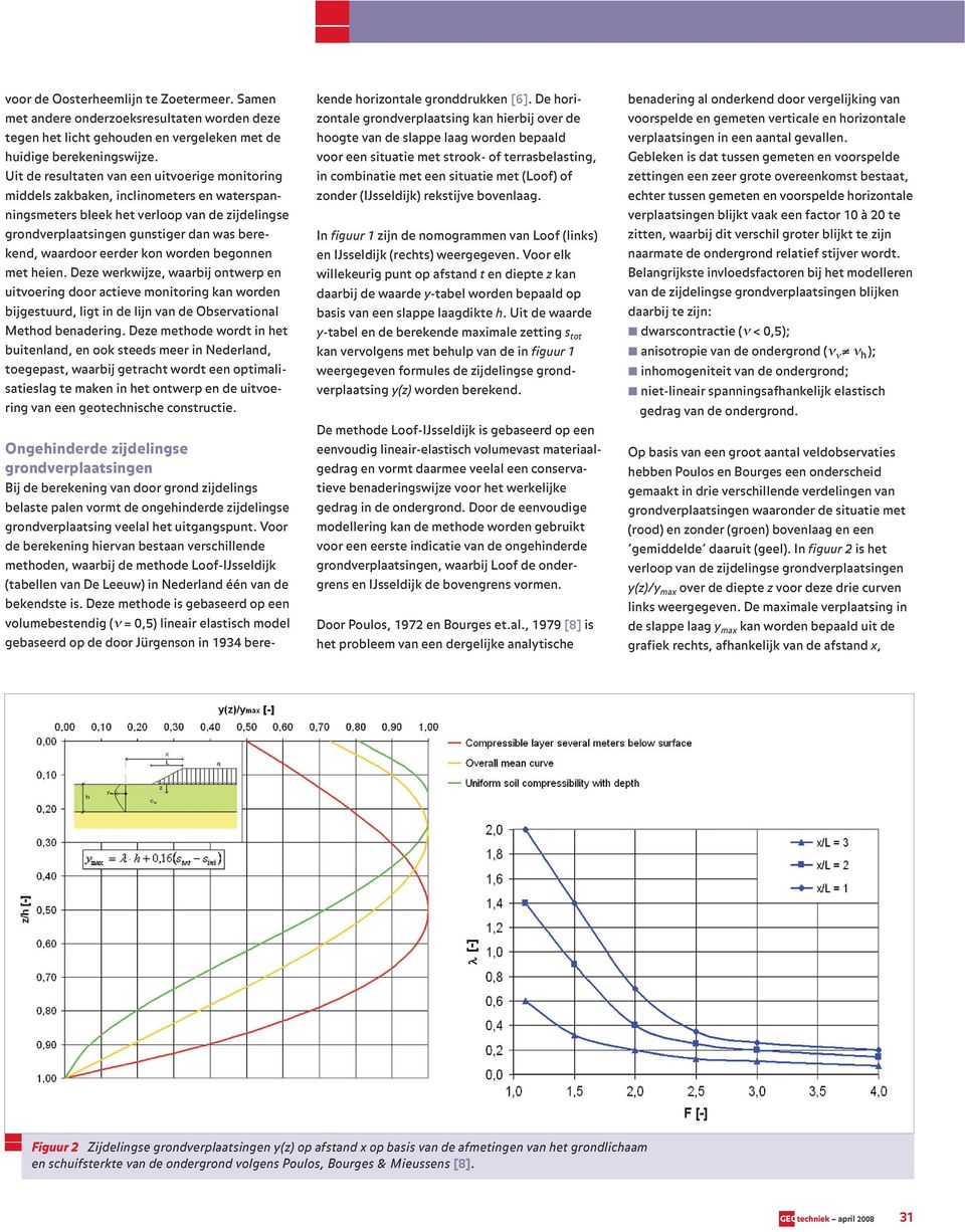 eerder kon worden begonnen met heien. Deze werkwijze, waarbij ontwerp en uitvoering door actieve monitoring kan worden bijgestuurd, ligt in de lijn van de Observational Method benadering.