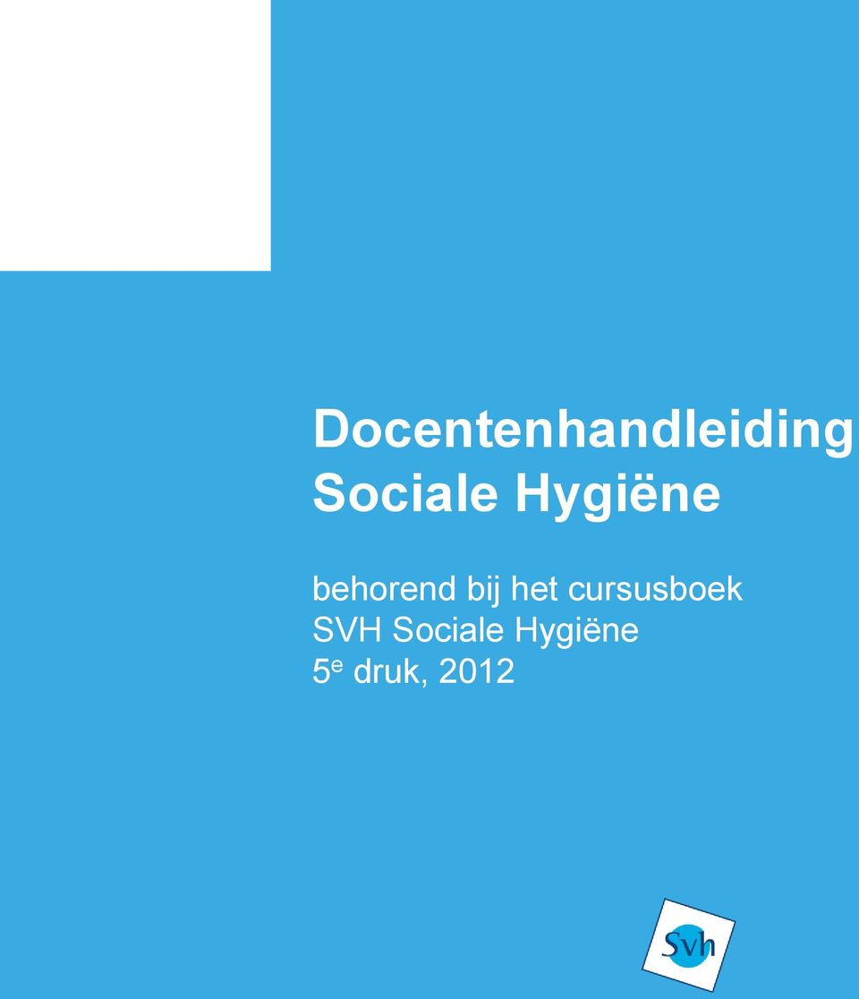 bij het cursusboek SVH