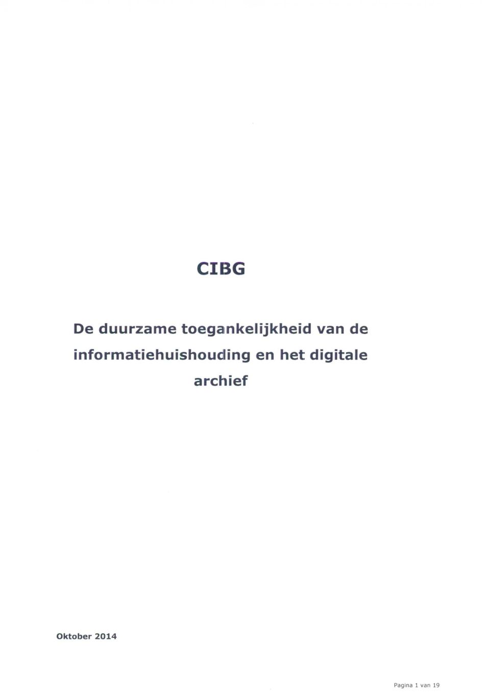 informatiehuishouding en het