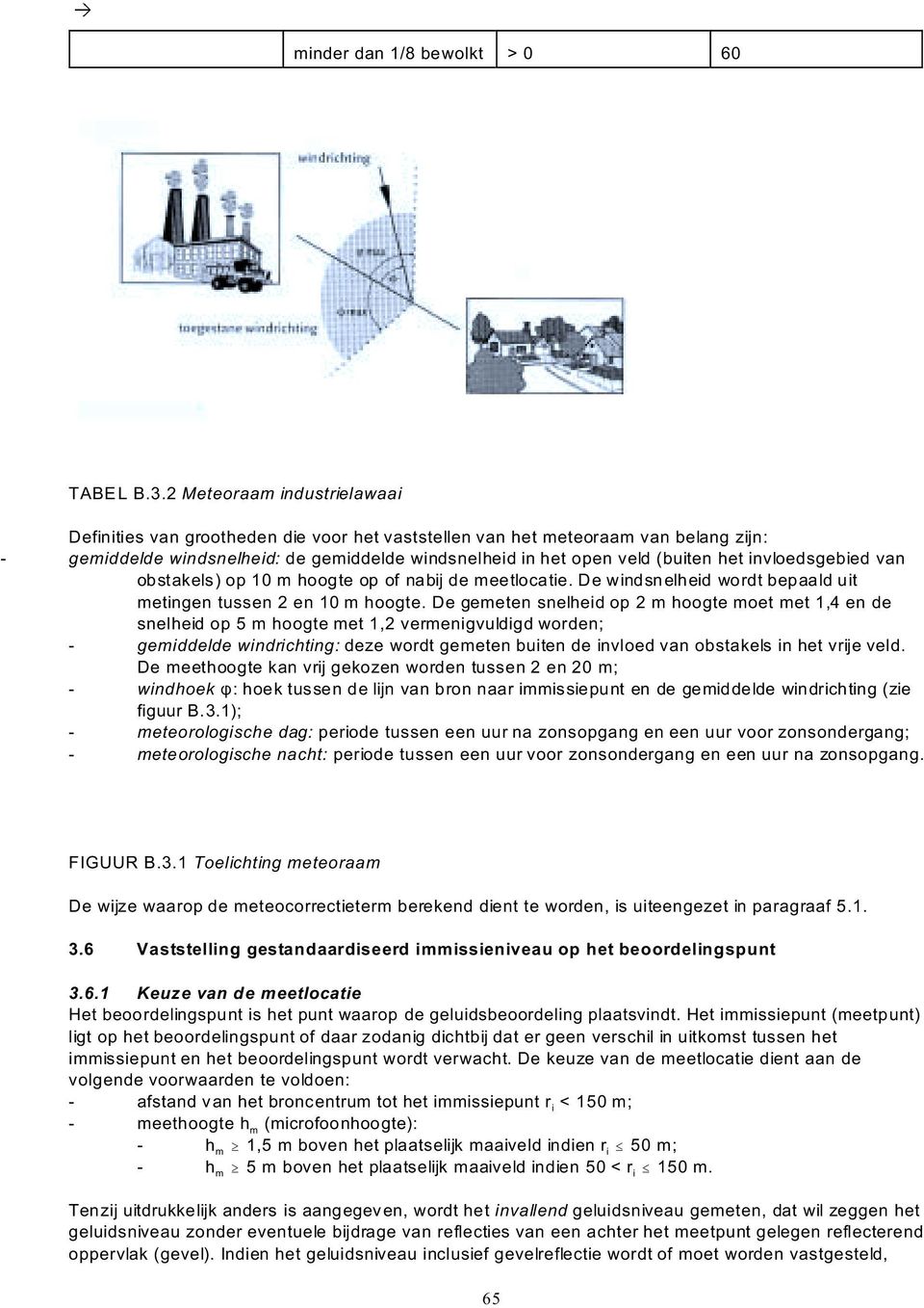 invloedsgebied van obstakels) op 10 m hoogte op of nabij de meetlocatie. De windsnelheid wordt bepaald uit metingen tussen 2 en 10 m hoogte.