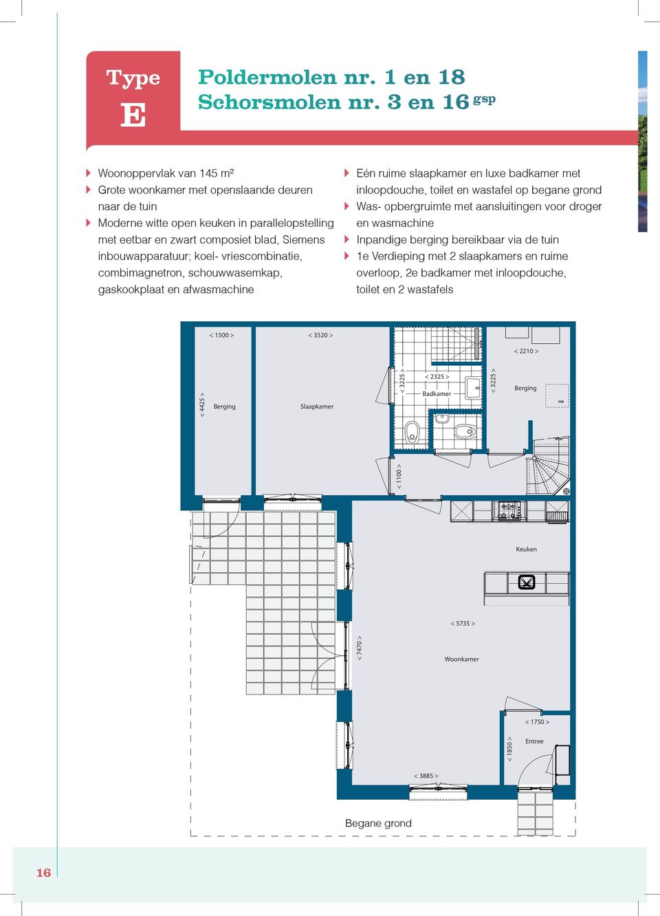 inbouwapparatuur; koel- vriescombinatie, combimagnetron, schouwwasemkap, gaskookplaat en afwasmachine én ruime slaapkamer en luxe badkamer met inloopdouche, toilet en wastafel op