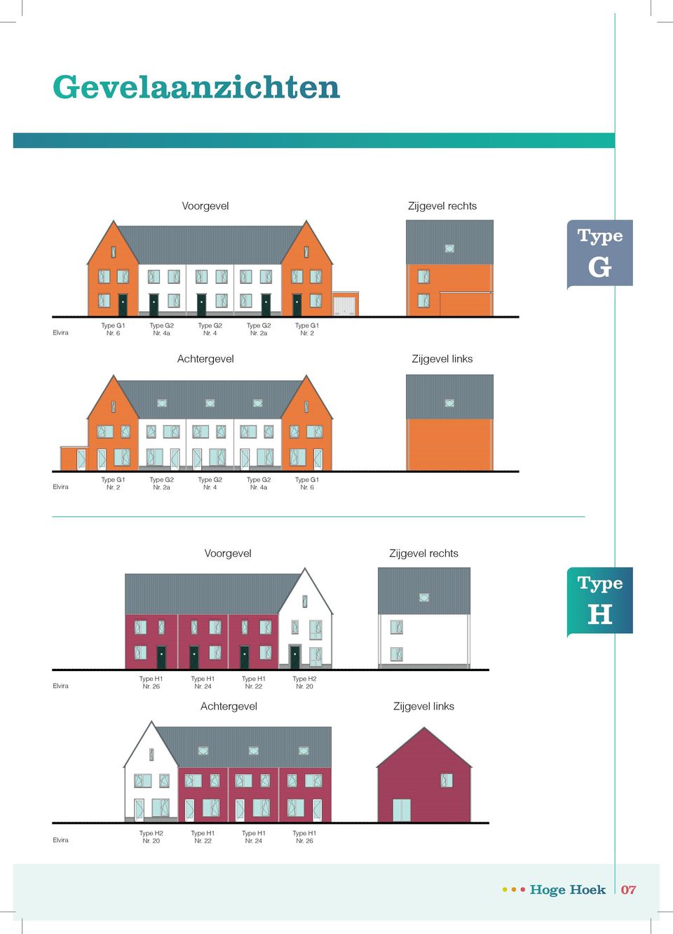 4 G2 r. 4a G1 r. 6 Voorgevel Zijgevel rechts H lvira H1 r. 26 H1 r. 24 H1 r.