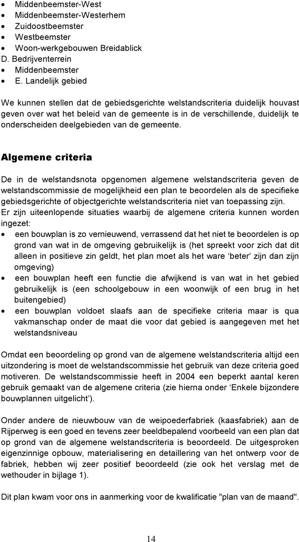 van de gemeente.