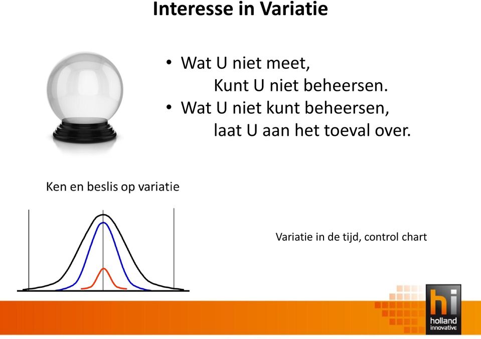 Wat U niet kunt beheersen, laat U aan