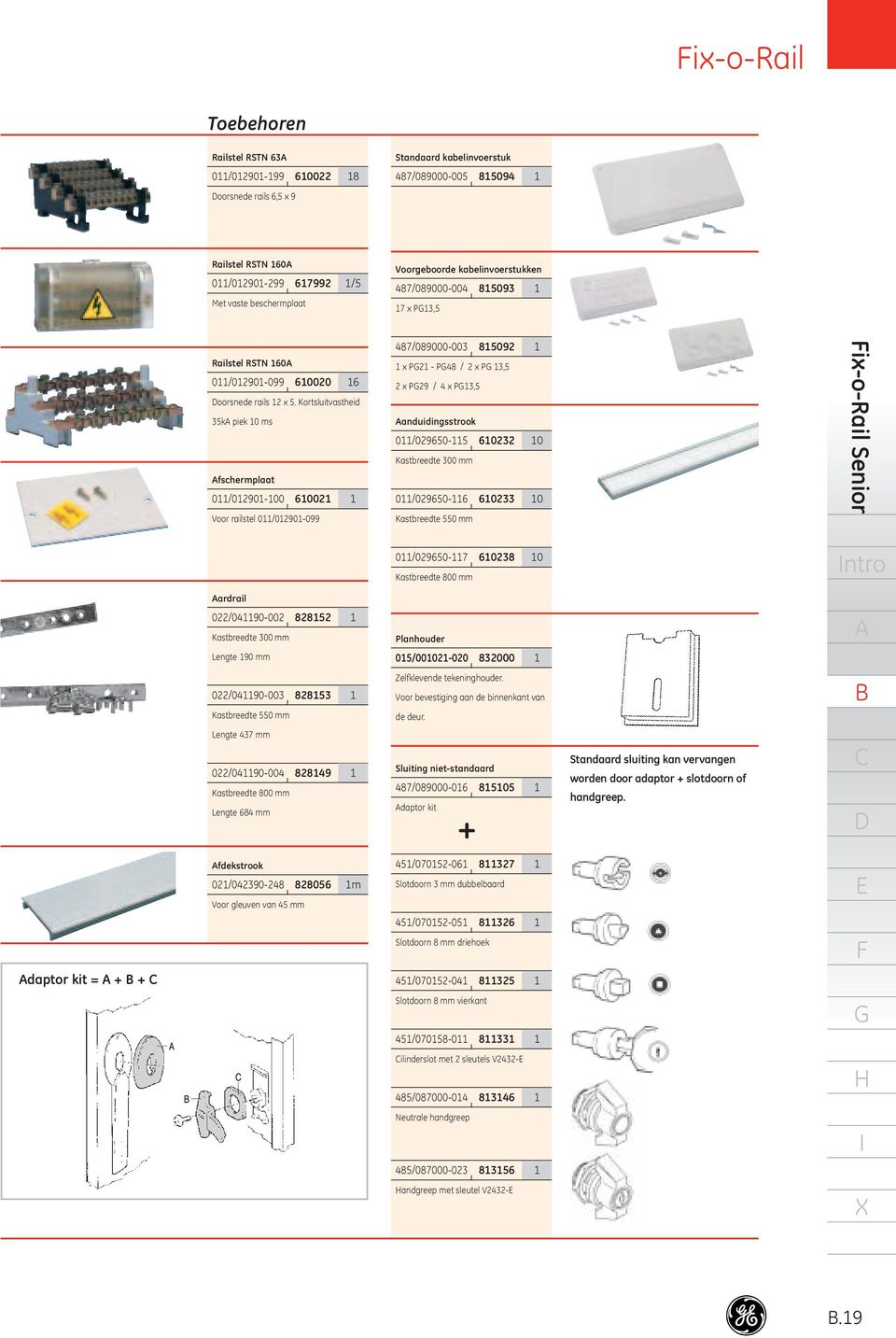 Kortsluitvastheid 5k piek 0 ms fschermplaat 0/0290-00 002 Voor railstel 0/0290-099 87/089000-00 85092 x P2 - P8 / 2 x P,5 2 x P29 / x P,5 anduidingsstrook 0/02950-5 022 0 Kastbreedte 00 mm 0/02950-02