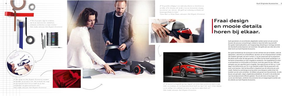 Tiziana Mauri en Philipp Renner, ontwerpers Audi Originele Accessoires Audi Originele Accessoires 5 1# Als ik op papier begin te schetsen, laat ik me inspireren door stedentrips, stedelijke