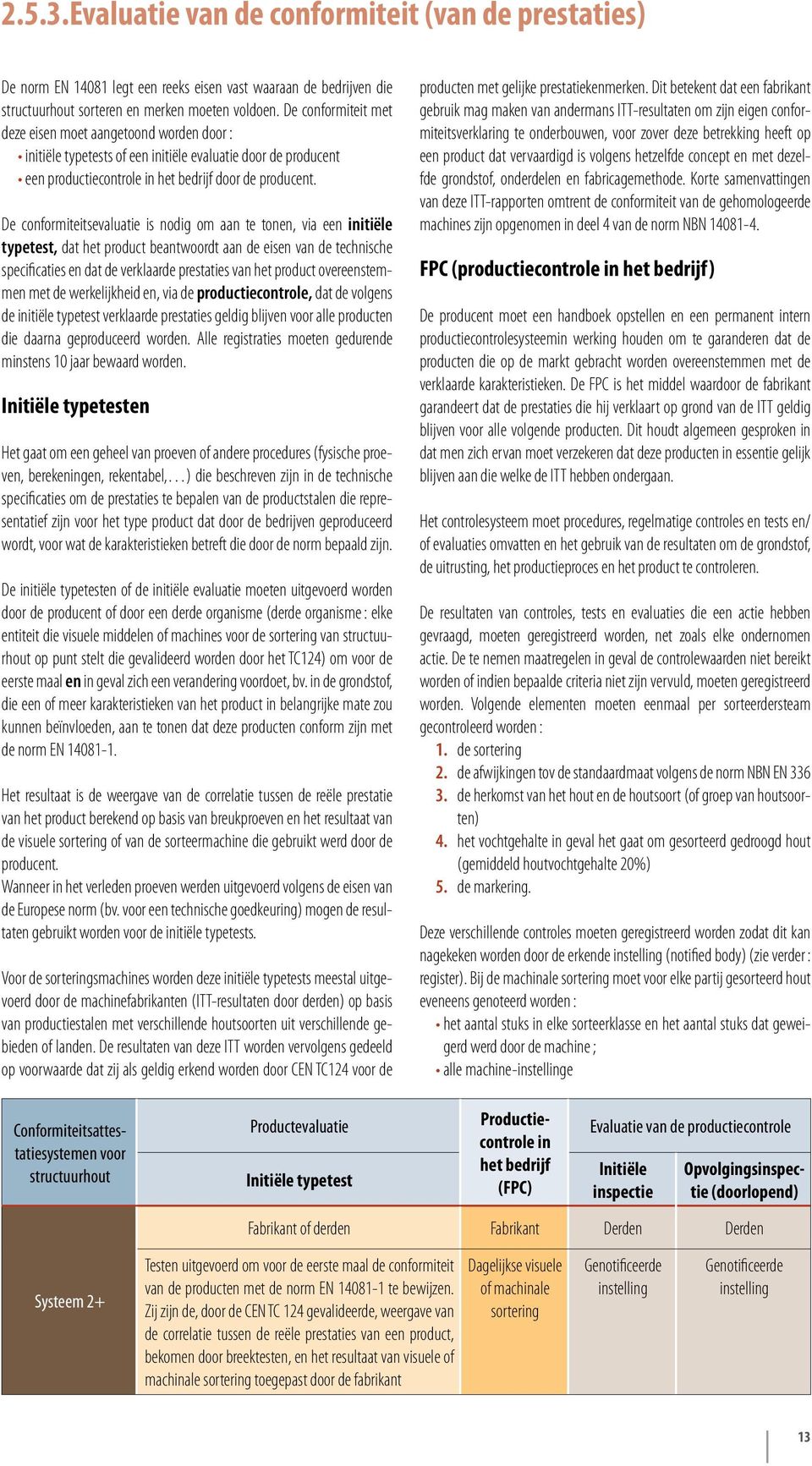 De conformiteitsevaluatie is nodig om aan te tonen, via een initiële typetest, dat het product beantwoordt aan de eisen van de technische specificaties en dat de verklaarde prestaties van het product